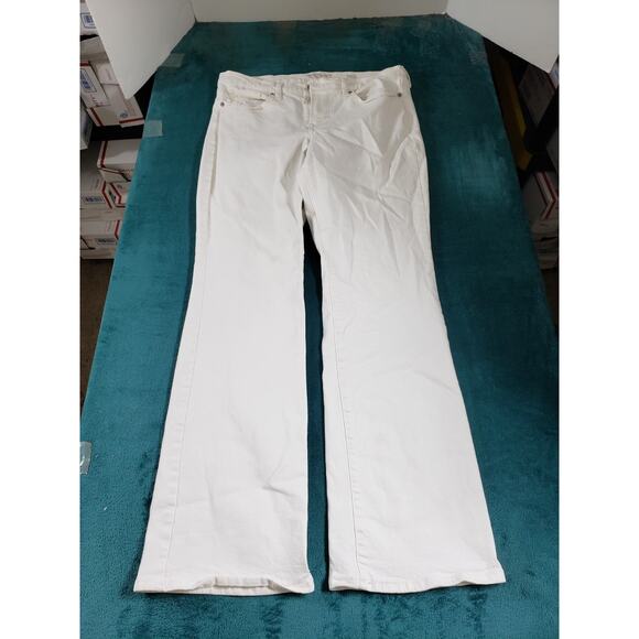 Lucky Brand Jeans Size 8 Womens Blue Stretch Pants Dark Mid Rise Sweet Bootcut - Picture 2 of 15